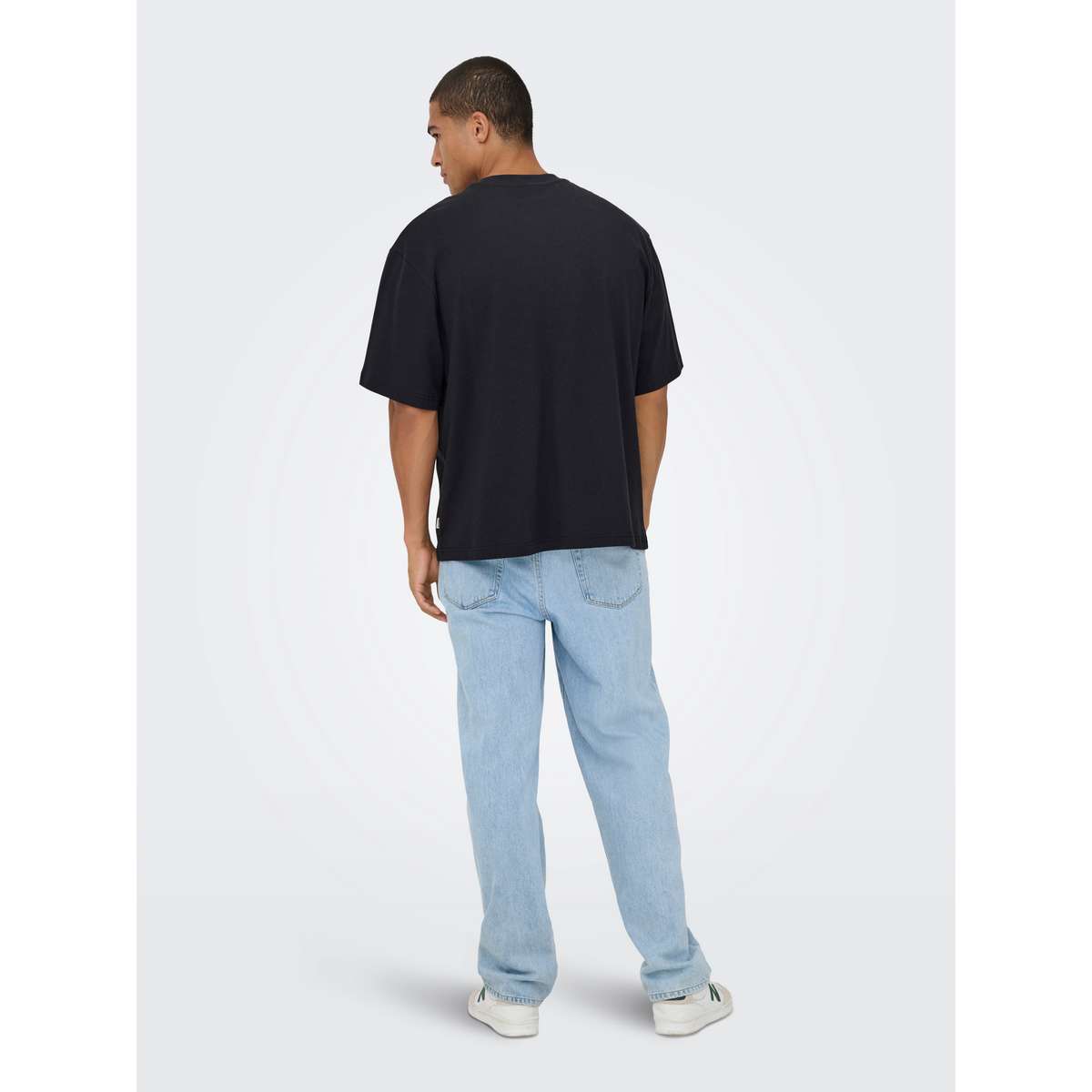 ONLY & SONS MEN΄S OVERSIZE FIT COTTON MALIK PARIS T-SHIRT 22036570 jet black